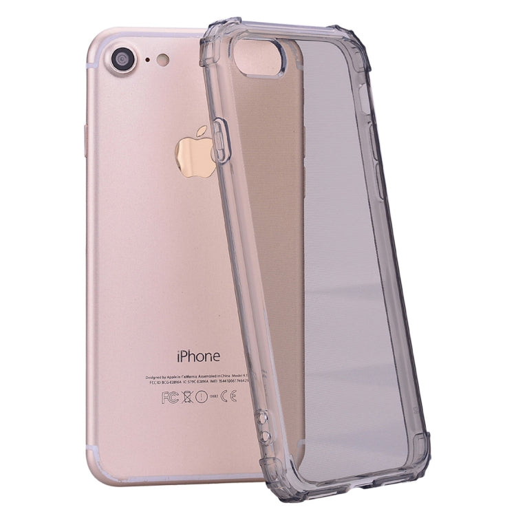 For iPhone SE 2020 & 8 & 7 Simple Style TPU Hockproof Protective Cover Case(Grey)