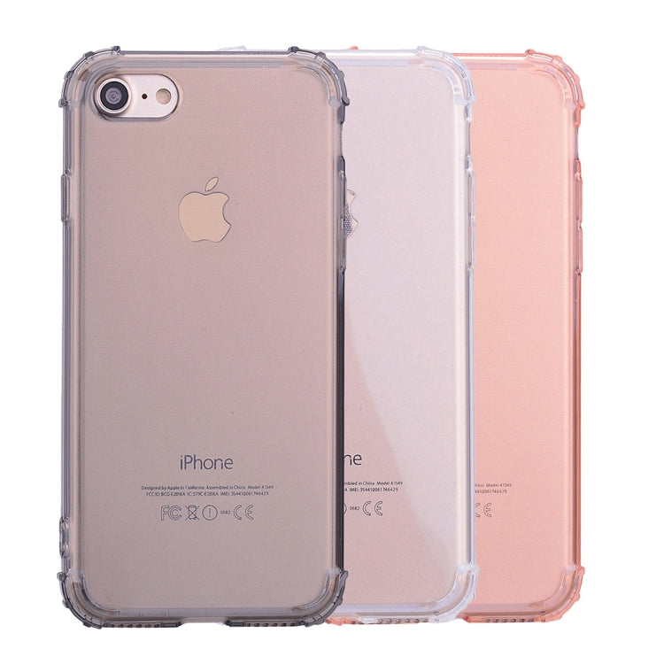 For iPhone SE 2020 & 8 & 7 Simple Style TPU Hockproof Protective Cover Case(Grey)