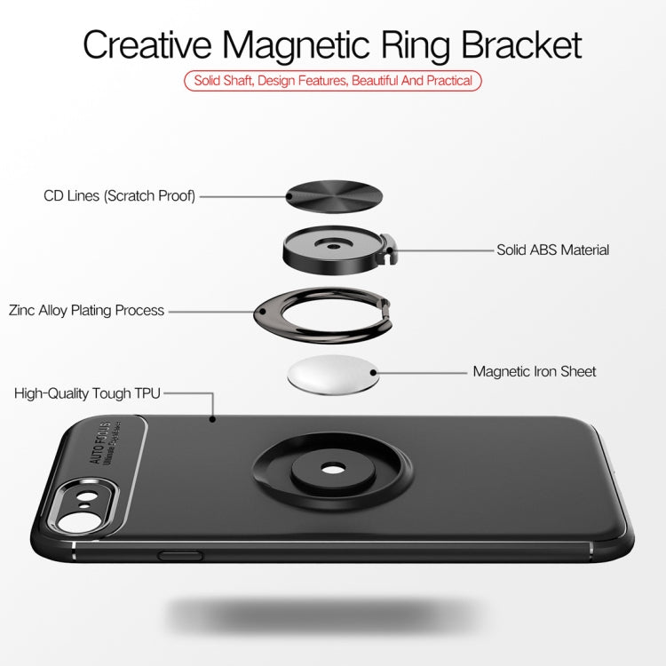 Metal Ring Holder 360 Degree Rotating TPU Case For iPhone SE 2020 & 8 & 7