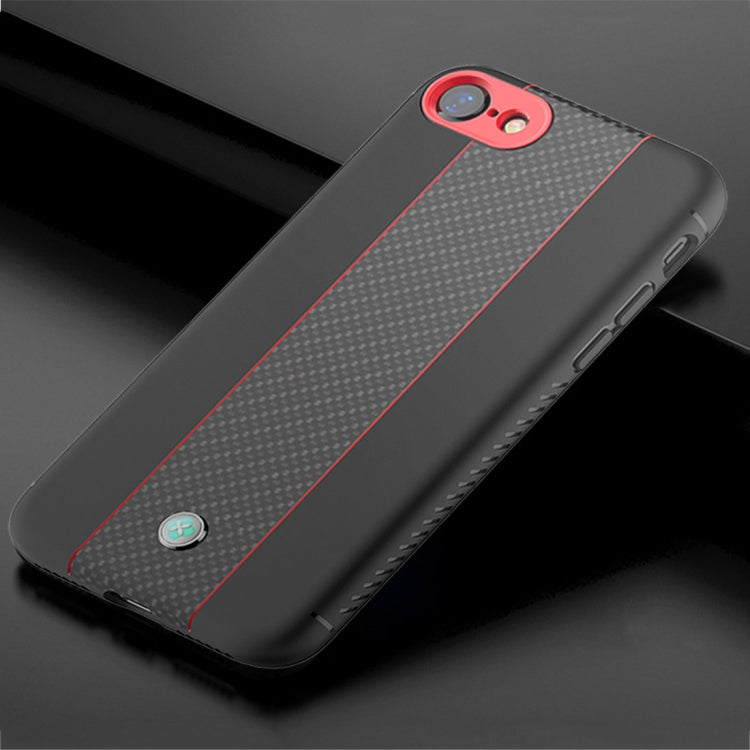 TOTUDESIGN  Colourful Series TPU+PC+Carbon Fibre Protective Case For iPhone SE 2020 & 8 & 7
