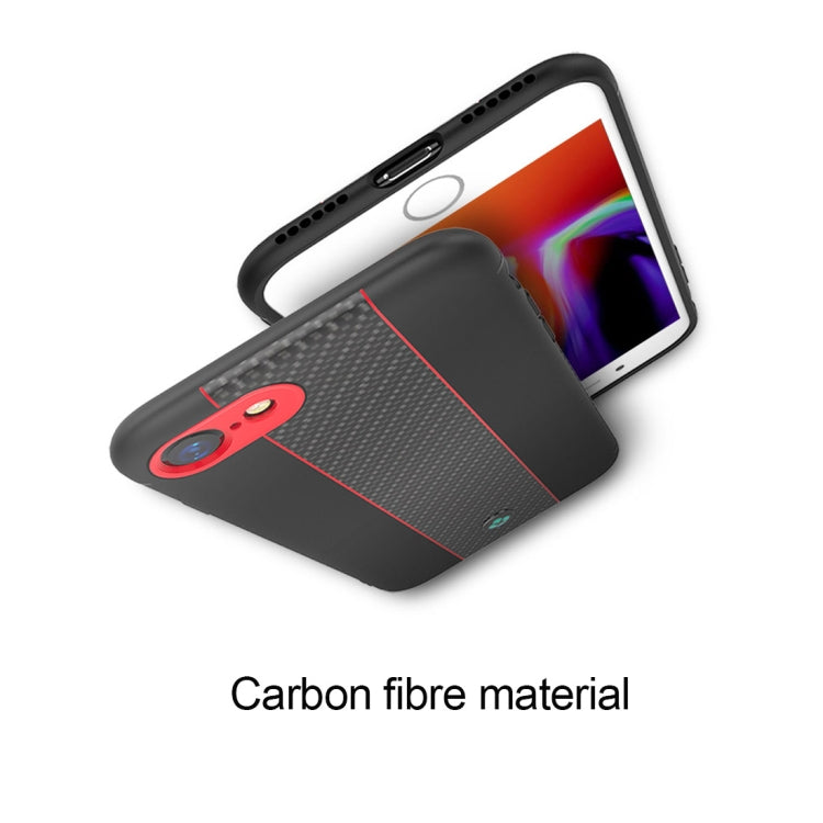 TOTUDESIGN  Colourful Series TPU+PC+Carbon Fibre Protective Case For iPhone SE 2020 & 8 & 7