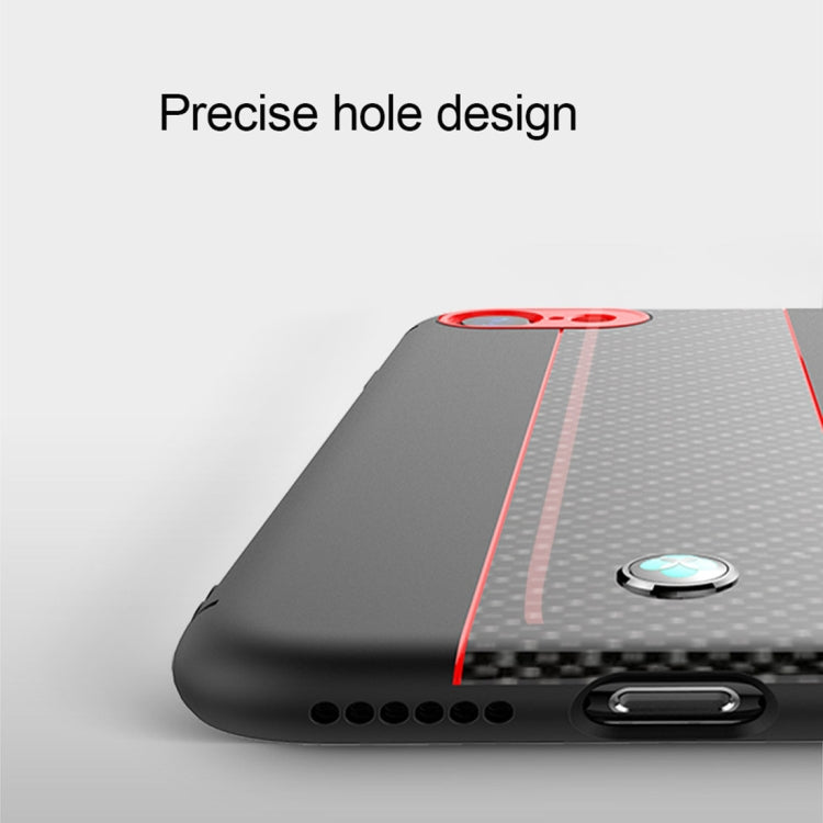 TOTUDESIGN  Colourful Series TPU+PC+Carbon Fibre Protective Case For iPhone SE 2020 & 8 & 7
