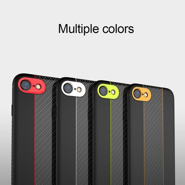 TOTUDESIGN  Colourful Series TPU+PC+Carbon Fibre Protective Case For iPhone SE 2020 & 8 & 7