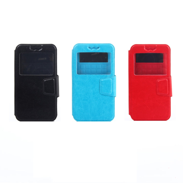 Silicone Sliding Universal Leather Case for 4.0-4.5 inch Mobile Phone (Blue)