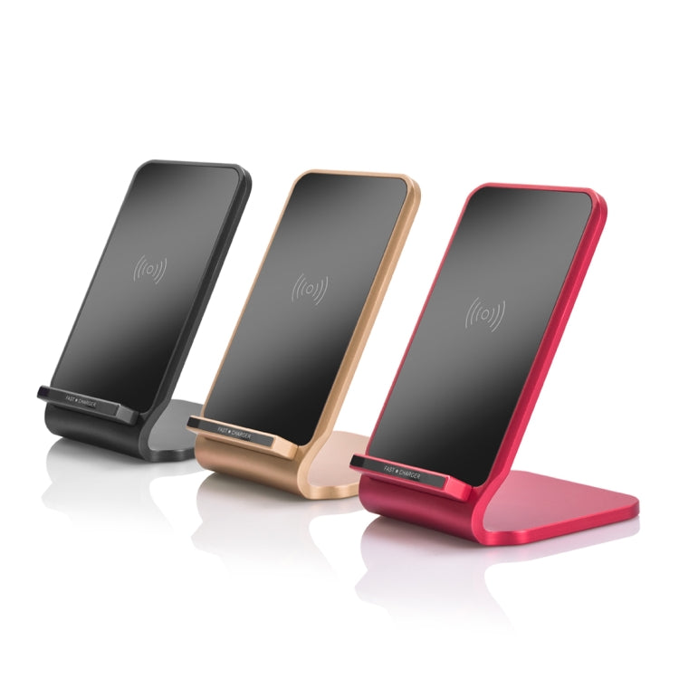 N11 DC5V 1A / 9V 1.1A 10W Max Output Metal Qi Standard 2 Coil Wireless Charger, For iPhone X & 8 & 8 Plus, Galaxy S8 & S8 +, Huawei, Xiaomi, LG, Nokia, Google and Other Smart Phones(Black)