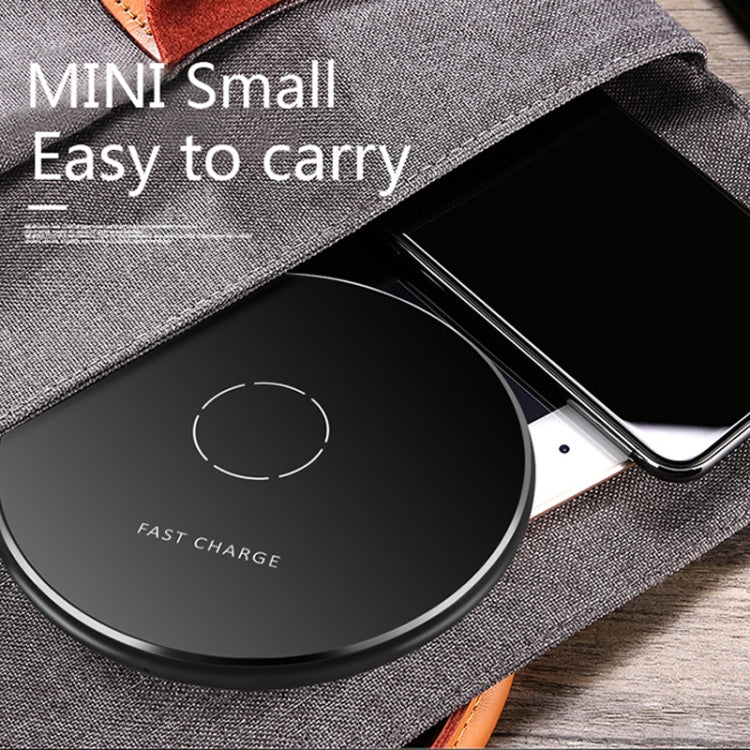N9 5V/1A Output Aviation Aluminum Qi Standard Wireless Charger, For iPhone X & 8 & 8 Plus, Galaxy S8 & S8 +, Huawei, Xiaomi, LG, Nokia, Google and Other Smart Phones