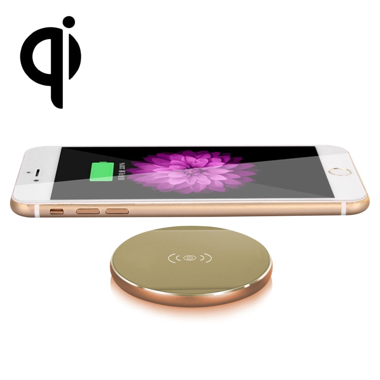 N8 5V/1A Output Aviation Aluminum Qi Standard Wireless Charger, For iPhone X & 8 & 8 Plus, Galaxy S8 & S8 +, Huawei, Xiaomi, LG, Nokia, Google and Other Smart Phones