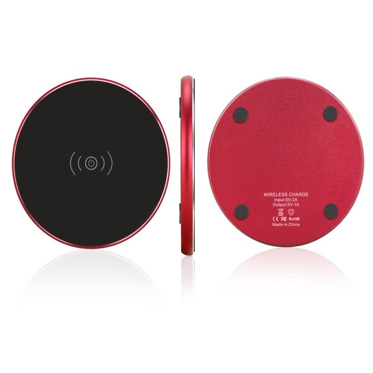 N8 5V/1A Output Aviation Aluminum Qi Standard Wireless Charger, For iPhone X & 8 & 8 Plus, Galaxy S8 & S8 +, Huawei, Xiaomi, LG, Nokia, Google and Other Smart Phones