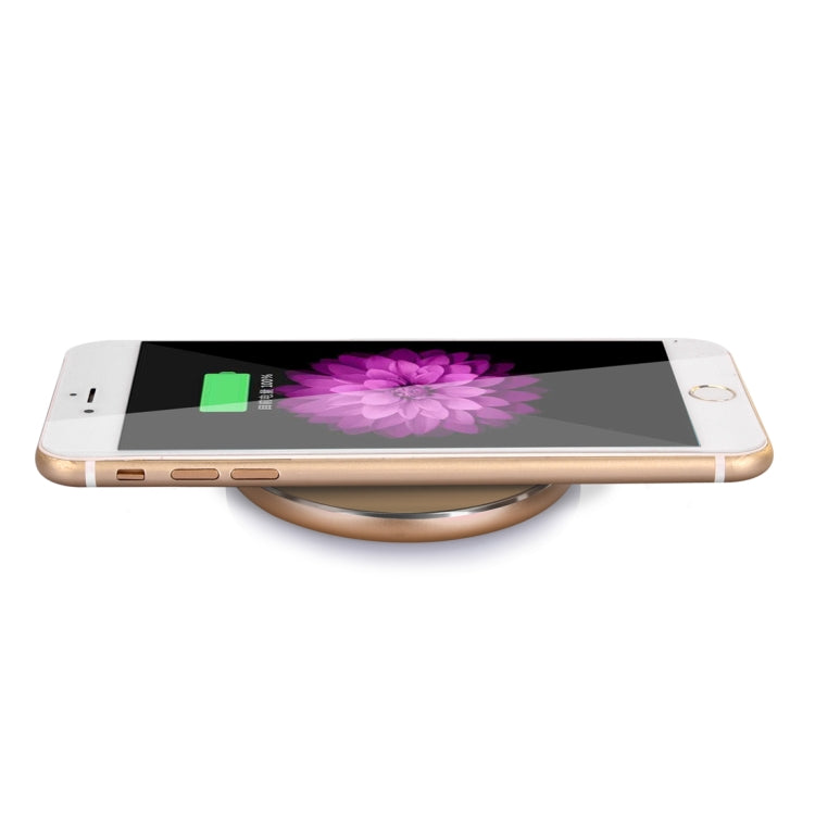 N8 5V/1A Output Aviation Aluminum Qi Standard Wireless Charger, For iPhone X & 8 & 8 Plus, Galaxy S8 & S8 +, Huawei, Xiaomi, LG, Nokia, Google and Other Smart Phones