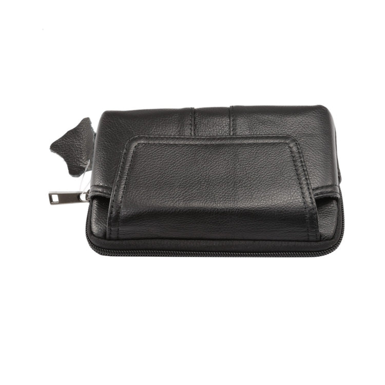 5.2 inch and Below Universal Genuine Leather Men Horizontal Style Case Waist Bag with Belt Hole, For iPhone, Samsung, Sony, Huawei, Meizu, Lenovo, ASUS, Oneplus, Xiaomi, Cubot, Ulefone, Letv, DOOGEE, Vkworld, and other
