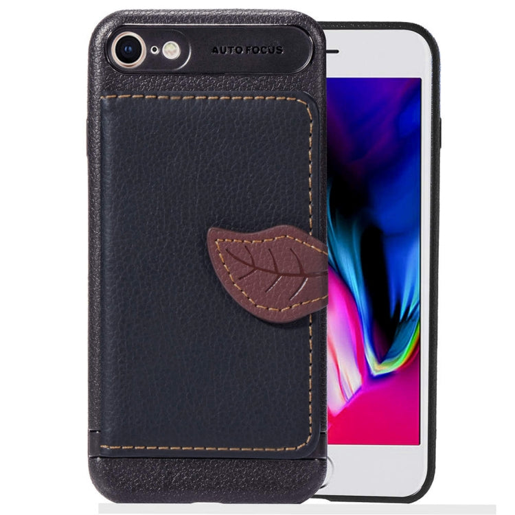 Leaf Style Magnetic Leather Case For iPhone SE 2020 & 8 & 7 , with Holder & Card Slots & Wallet & Photo Frame