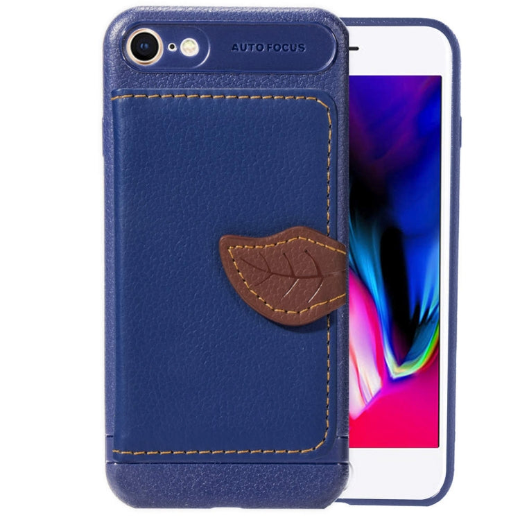 Leaf Style Magnetic Leather Case For iPhone SE 2020 & 8 & 7 , with Holder & Card Slots & Wallet & Photo Frame