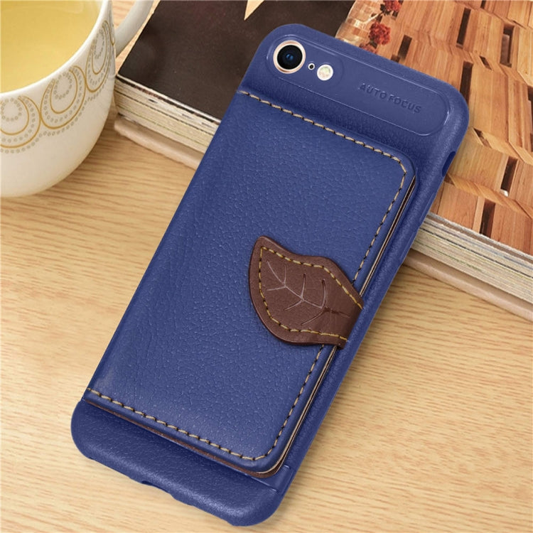 Leaf Style Magnetic Leather Case For iPhone SE 2020 & 8 & 7 , with Holder & Card Slots & Wallet & Photo Frame