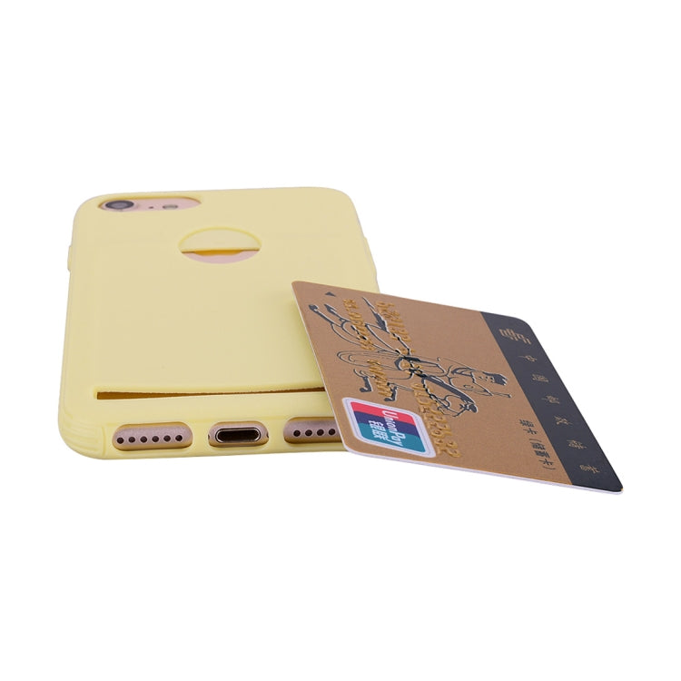 Candy Color TPU Case For iPhone SE 2020 & 8 & 7 ,with Card Slot