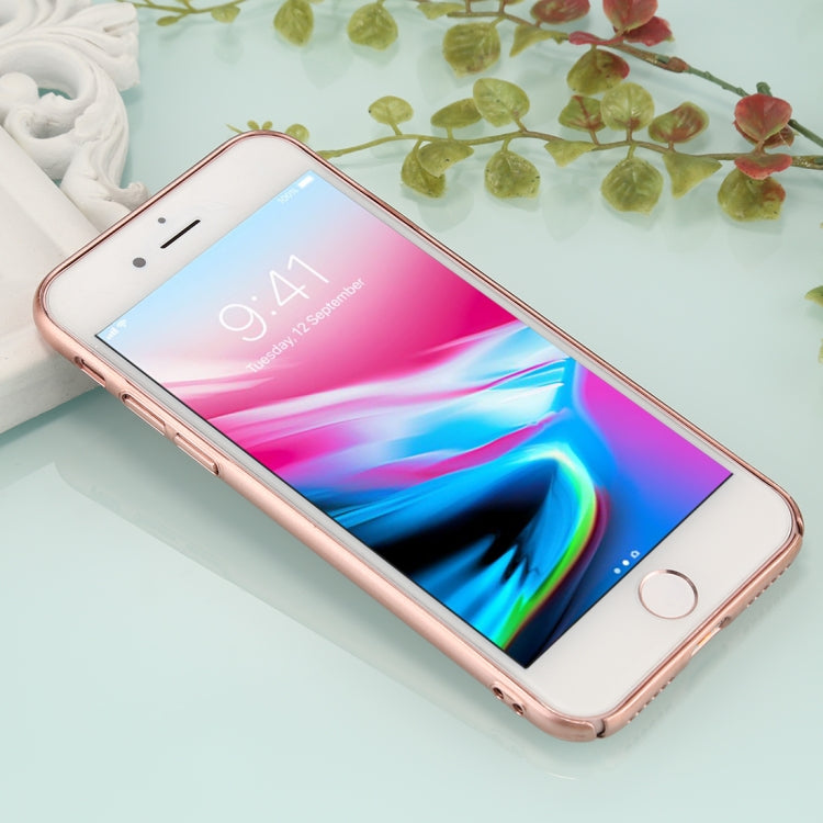 For iPhone SE 2020 & 8 & 7 Fully Wrapped Drop-proof Electroplating PC Protective Case Back Cover