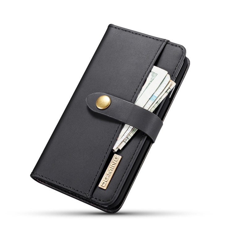 DG.MING Lambskin Detachable Horizontal Flip Magnetic Case For iPhone SE 2020 & 8 & 7, with Holder & Card Slots & Wallet