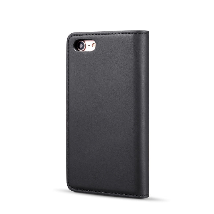 DG.MING Lambskin Detachable Horizontal Flip Magnetic Case For iPhone SE 2020 & 8 & 7, with Holder & Card Slots & Wallet