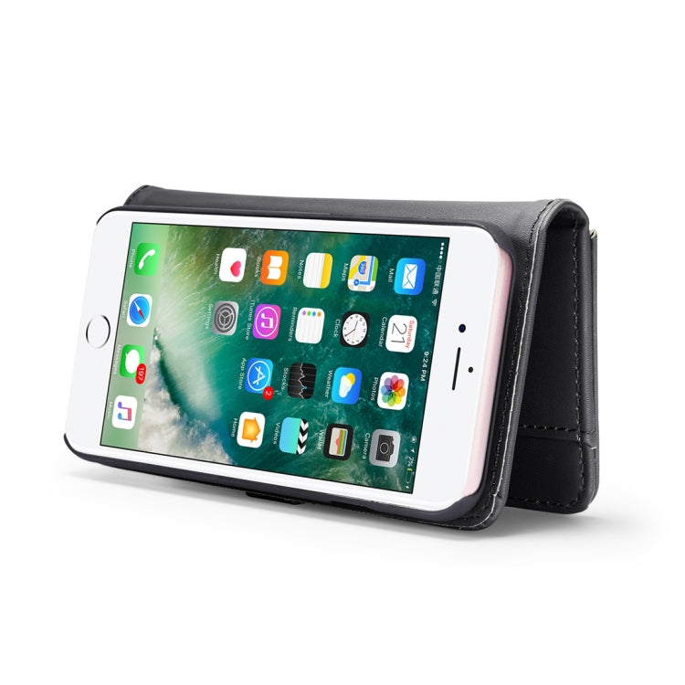 DG.MING Lambskin Detachable Horizontal Flip Magnetic Case For iPhone SE 2020 & 8 & 7, with Holder & Card Slots & Wallet