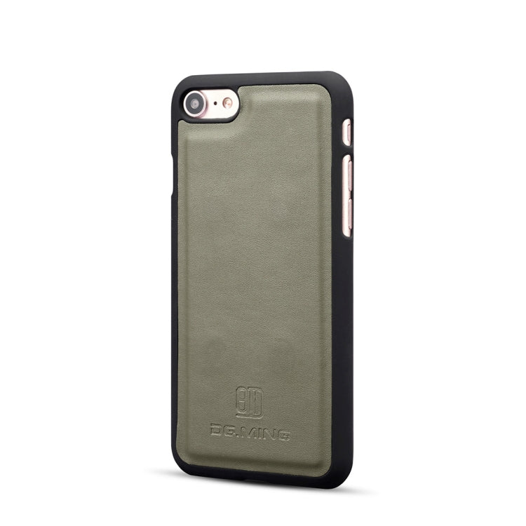 DG.MING Lambskin Detachable Horizontal Flip Magnetic Case For iPhone SE 2020 & 8 & 7, with Holder & Card Slots & Wallet