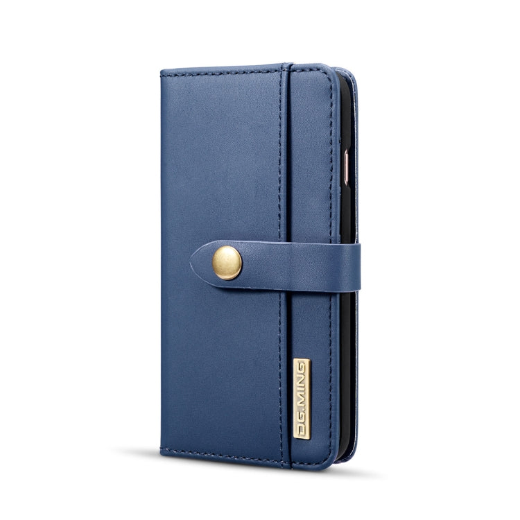 DG.MING Lambskin Detachable Horizontal Flip Magnetic Case For iPhone SE 2020 & 8 & 7, with Holder & Card Slots & Wallet