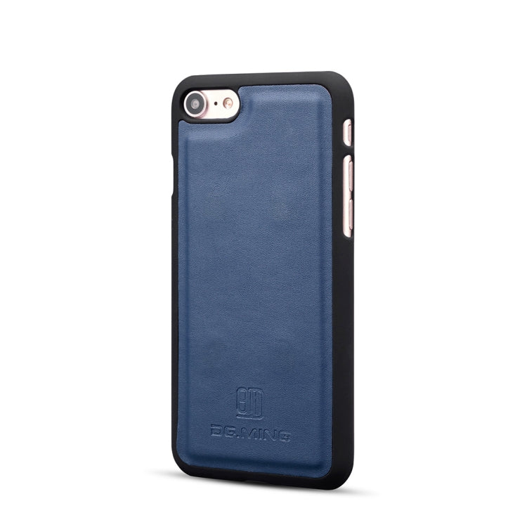 DG.MING Lambskin Detachable Horizontal Flip Magnetic Case For iPhone SE 2020 & 8 & 7, with Holder & Card Slots & Wallet