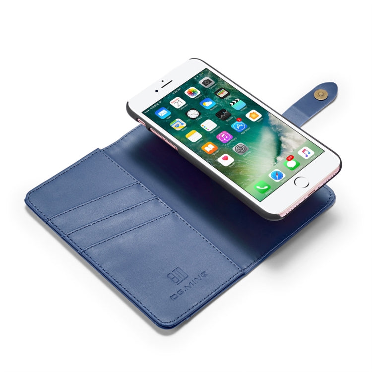 DG.MING Lambskin Detachable Horizontal Flip Magnetic Case For iPhone SE 2020 & 8 & 7, with Holder & Card Slots & Wallet