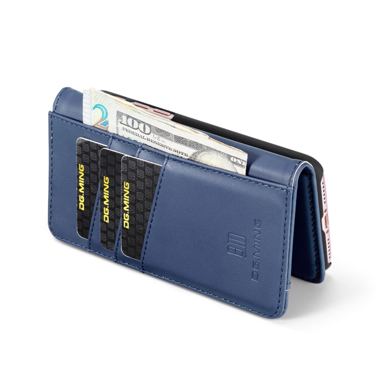 DG.MING Lambskin Detachable Horizontal Flip Magnetic Case For iPhone SE 2020 & 8 & 7, with Holder & Card Slots & Wallet