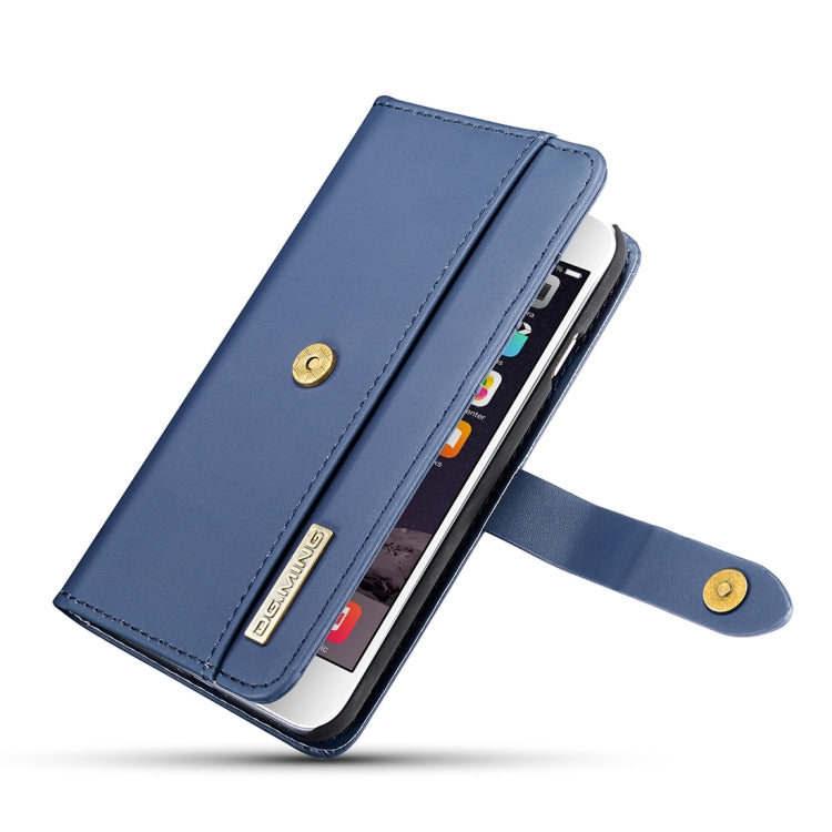 DG.MING Lambskin Detachable Horizontal Flip Magnetic Case For iPhone SE 2020 & 8 & 7, with Holder & Card Slots & Wallet