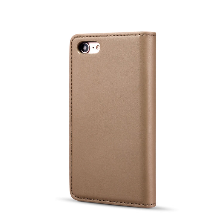 DG.MING Lambskin Detachable Horizontal Flip Magnetic Case For iPhone SE 2020 & 8 & 7, with Holder & Card Slots & Wallet