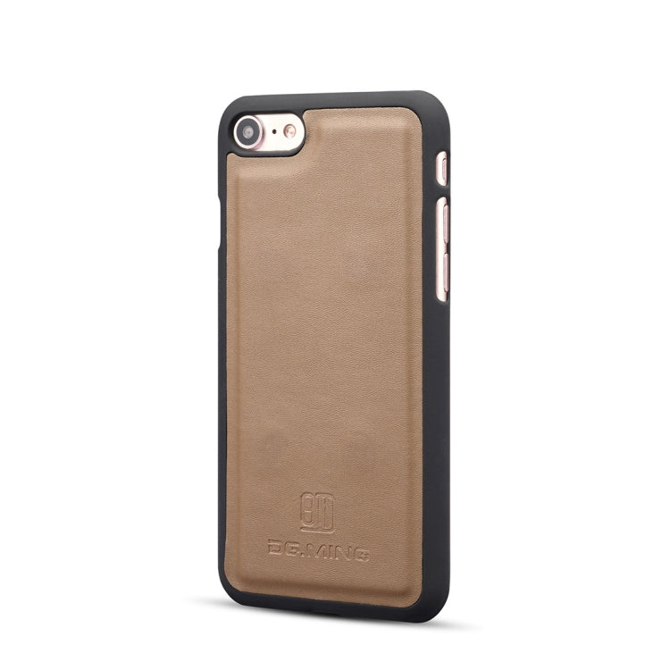 DG.MING Lambskin Detachable Horizontal Flip Magnetic Case For iPhone SE 2020 & 8 & 7, with Holder & Card Slots & Wallet