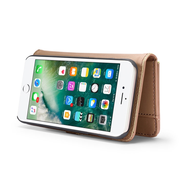 DG.MING Lambskin Detachable Horizontal Flip Magnetic Case For iPhone SE 2020 & 8 & 7, with Holder & Card Slots & Wallet