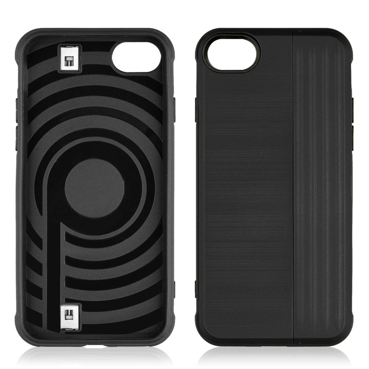 TPU + PC Protective Case For iPhone SE 2020 & 8 & 7, with Card Slot and Holder