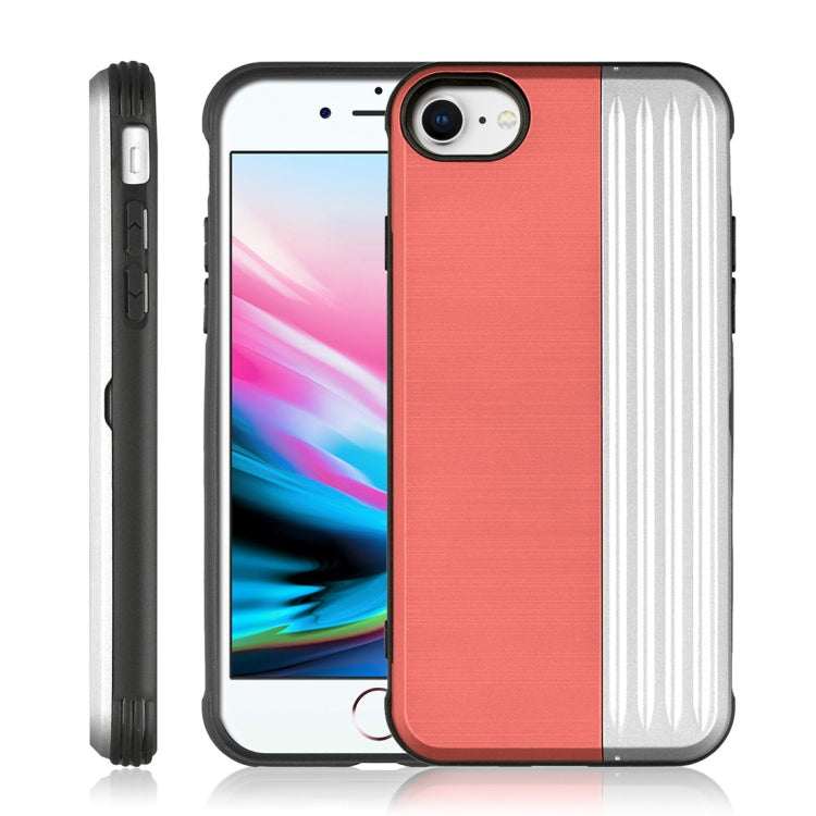 TPU + PC Protective Case For iPhone SE 2020 & 8 & 7, with Card Slot and Holder