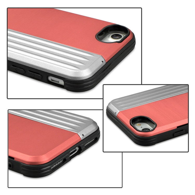 TPU + PC Protective Case For iPhone SE 2020 & 8 & 7, with Card Slot and Holder