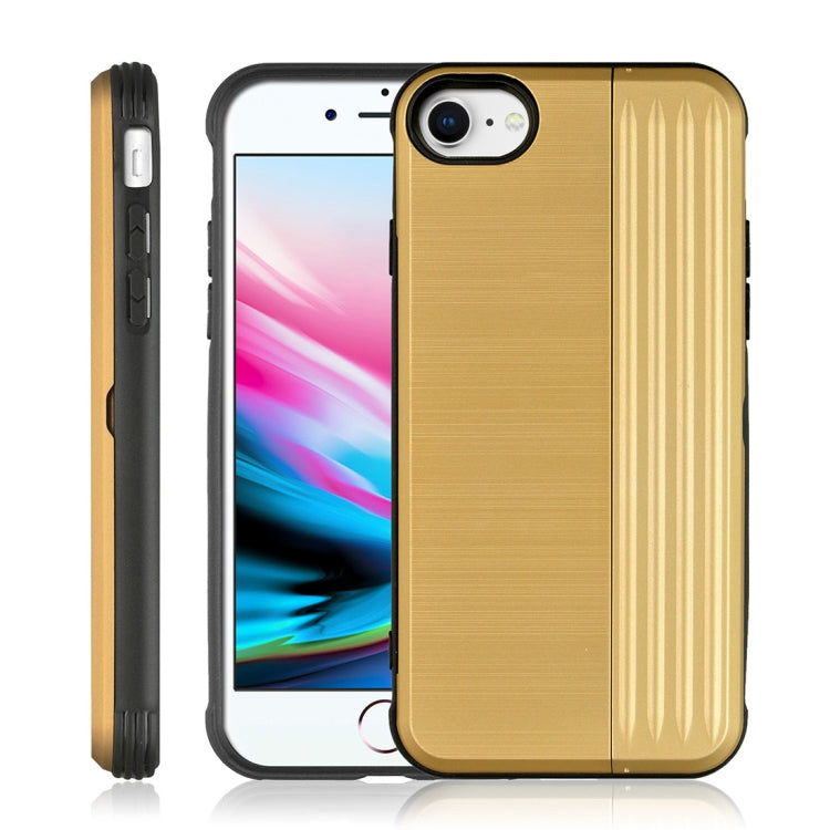 TPU + PC Protective Case For iPhone SE 2020 & 8 & 7, with Card Slot and Holder