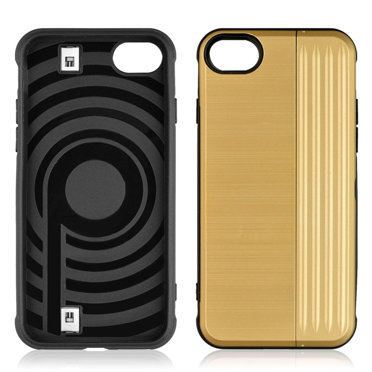 TPU + PC Protective Case For iPhone SE 2020 & 8 & 7, with Card Slot and Holder
