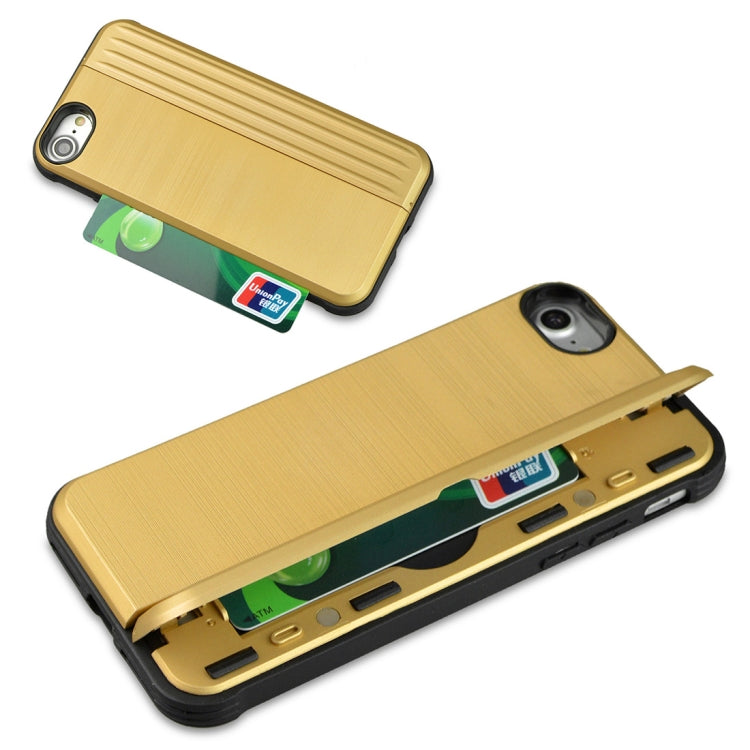 TPU + PC Protective Case For iPhone SE 2020 & 8 & 7, with Card Slot and Holder