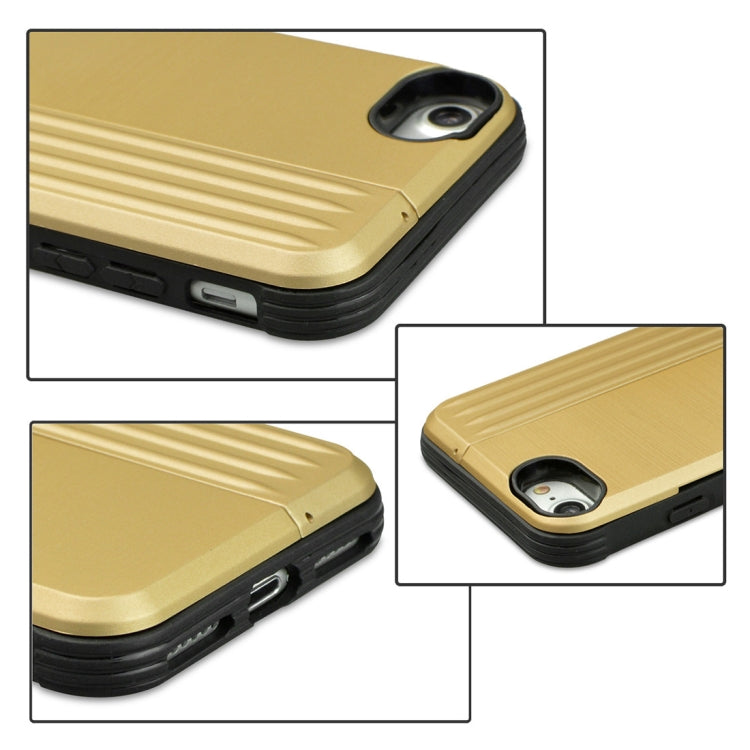 TPU + PC Protective Case For iPhone SE 2020 & 8 & 7, with Card Slot and Holder