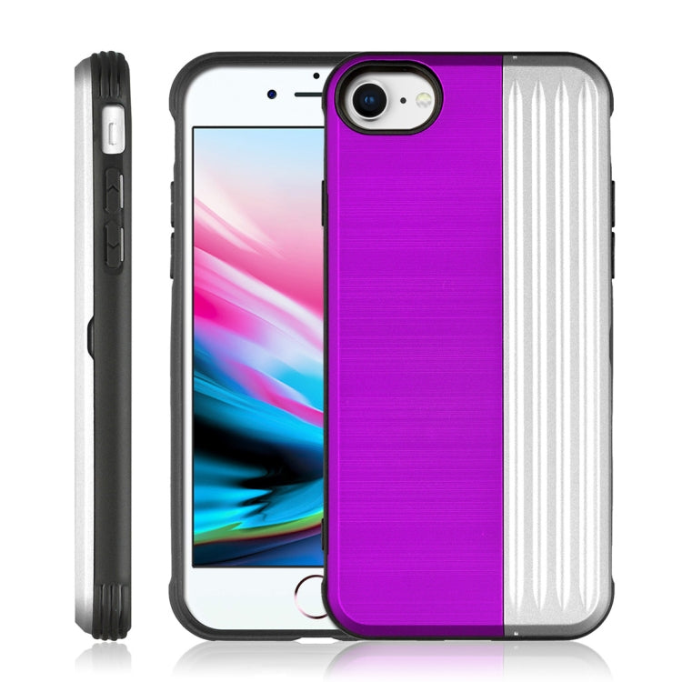 TPU + PC Protective Case For iPhone SE 2020 & 8 & 7, with Card Slot and Holder