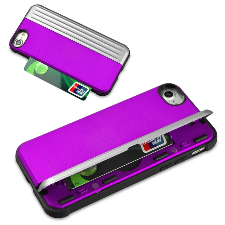 TPU + PC Protective Case For iPhone SE 2020 & 8 & 7, with Card Slot and Holder