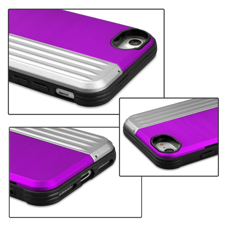 TPU + PC Protective Case For iPhone SE 2020 & 8 & 7, with Card Slot and Holder