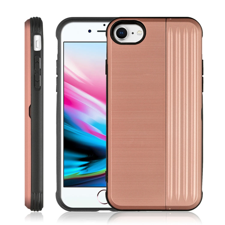 TPU + PC Protective Case For iPhone SE 2020 & 8 & 7, with Card Slot and Holder