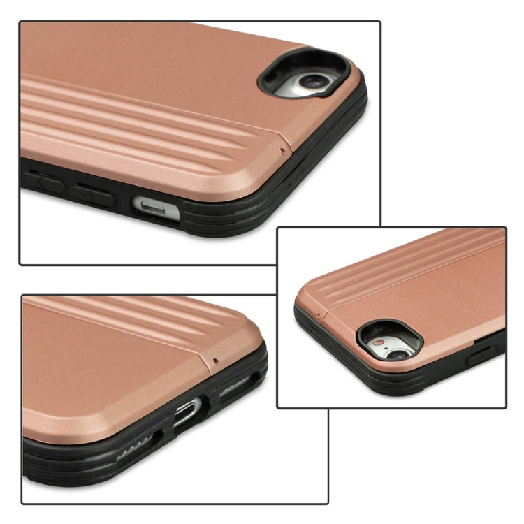 TPU + PC Protective Case For iPhone SE 2020 & 8 & 7, with Card Slot and Holder
