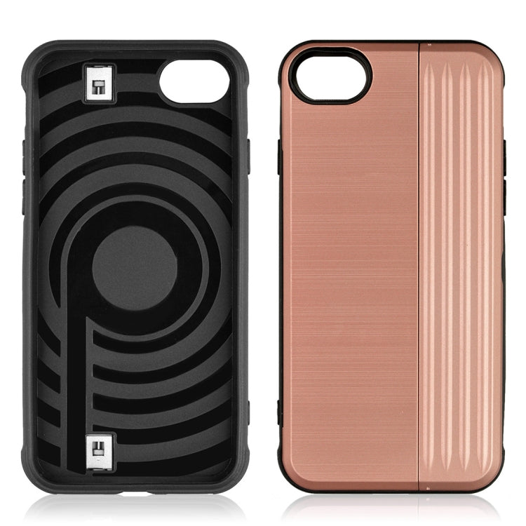 TPU + PC Protective Case For iPhone SE 2020 & 8 & 7, with Card Slot and Holder