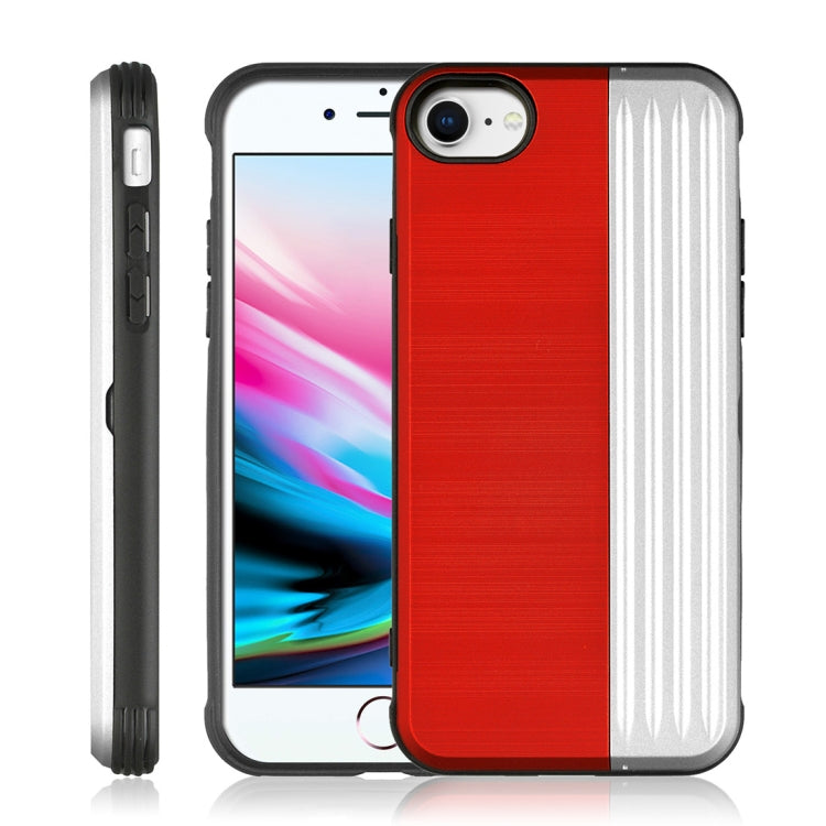 TPU + PC Protective Case For iPhone SE 2020 & 8 & 7, with Card Slot and Holder