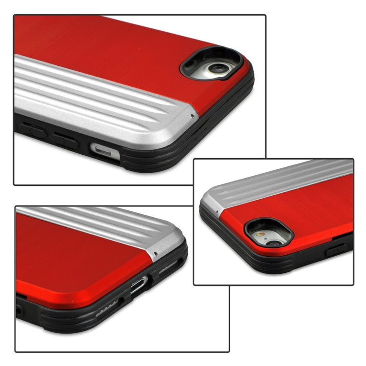TPU + PC Protective Case For iPhone SE 2020 & 8 & 7, with Card Slot and Holder