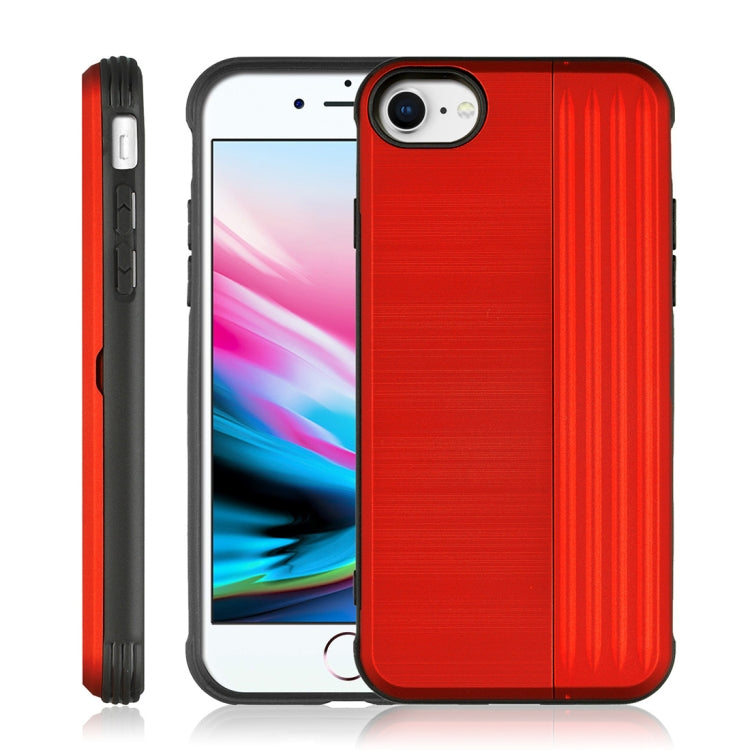 TPU + PC Protective Case For iPhone SE 2020 & 8 & 7, with Card Slot and Holder