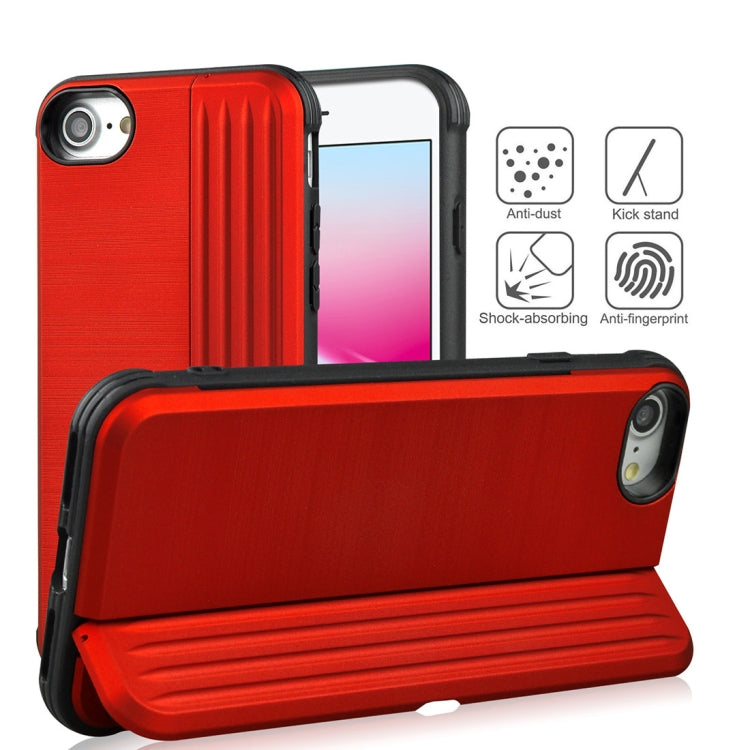 TPU + PC Protective Case For iPhone SE 2020 & 8 & 7, with Card Slot and Holder