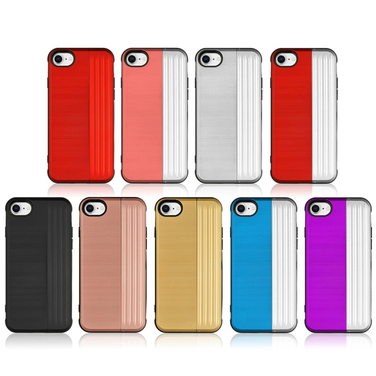 TPU + PC Protective Case For iPhone SE 2020 & 8 & 7, with Card Slot and Holder