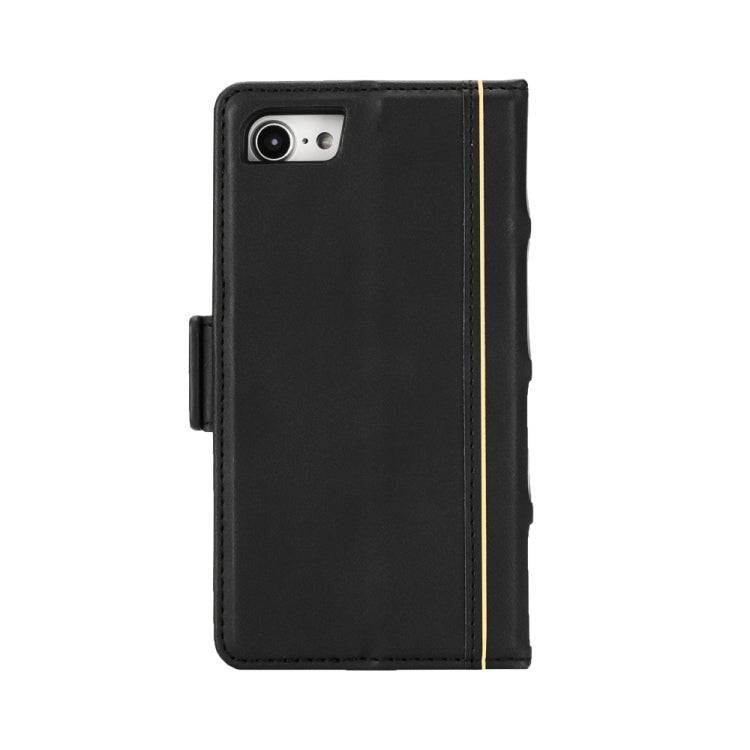 Bible Style Business Horizontal Flip Leather Case For iPhone SE 2020 & 8 & 7, with Card Slots & Photo Frame & Holder & Wallet